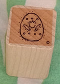 Close To My Heart Tulip Easter Egg Rubber Stamp Wood