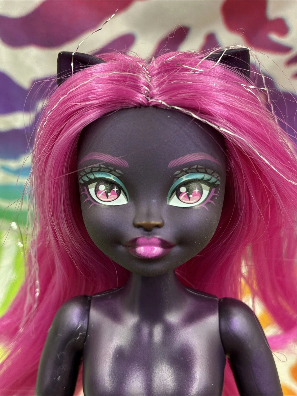 Monster High G3 Catty Noir Hauntlywood Mysteries Nude Doll W/ Tail Only