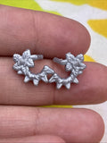 Monster High G3 Venus McFlytrap Core Doll Jewelry Silver Vine Earrings Only