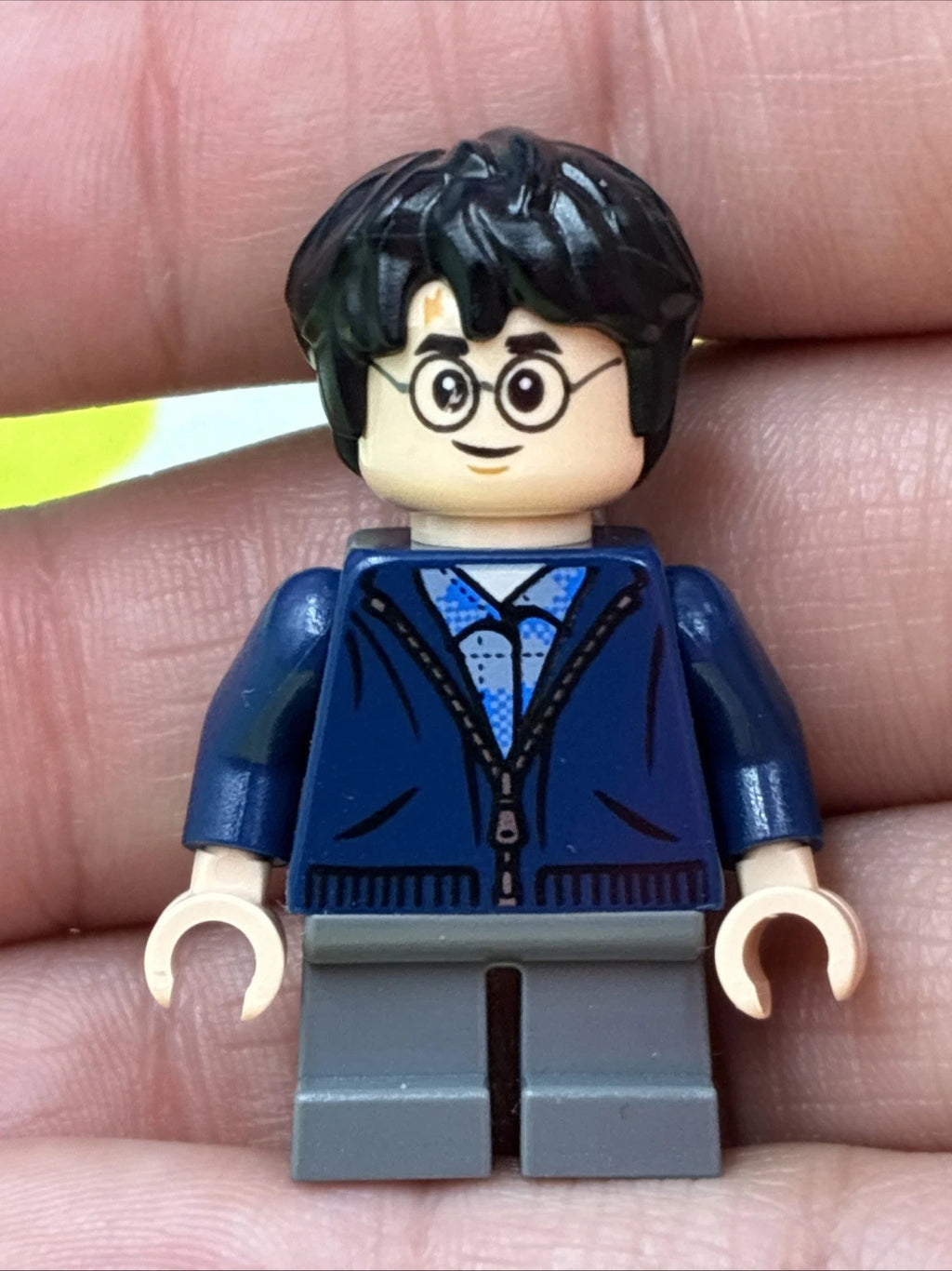 LEGO Harry Potter - Dark Blue Zip Up, Dark Bluish Gray Short Legs hp153