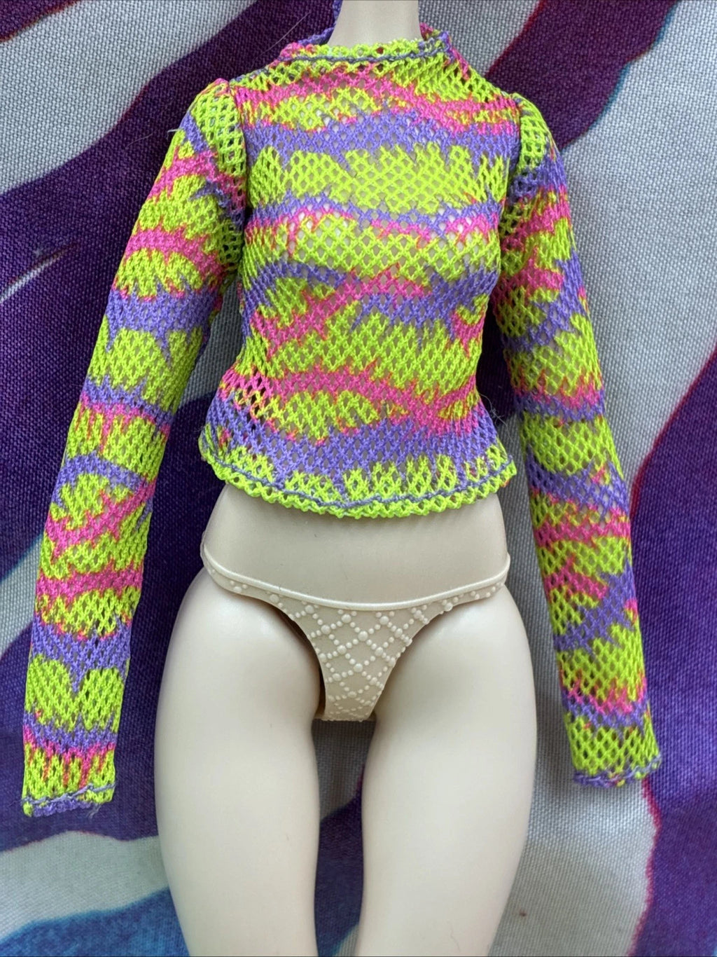 Monster High G3 Venus McFlytrap Core Doll Clothes Multicolor Fishnet Top Only