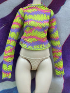 Monster High G3 Venus McFlytrap Core Doll Clothes Multicolor Fishnet Top Only