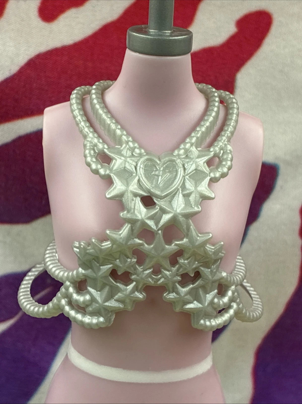 Monster High G3 Catty Noir Hauntlywood Mysteries Doll Silver Chestpiece Only