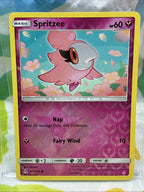 Pokémon Spritzee Reverse Holo 141/214 Unbroken Bonds Card