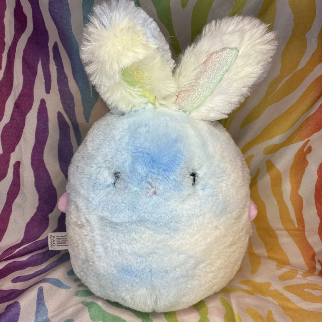 FAO Schwarz Chibi Pals Pastel Tie Dye Bunny Stuffed Animal Plush