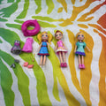 Polly Pocket Lot Of 15 Dolls & Accessories 2018 Versions