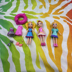 Polly Pocket Lot Of 15 Dolls & Accessories 2018 Versions