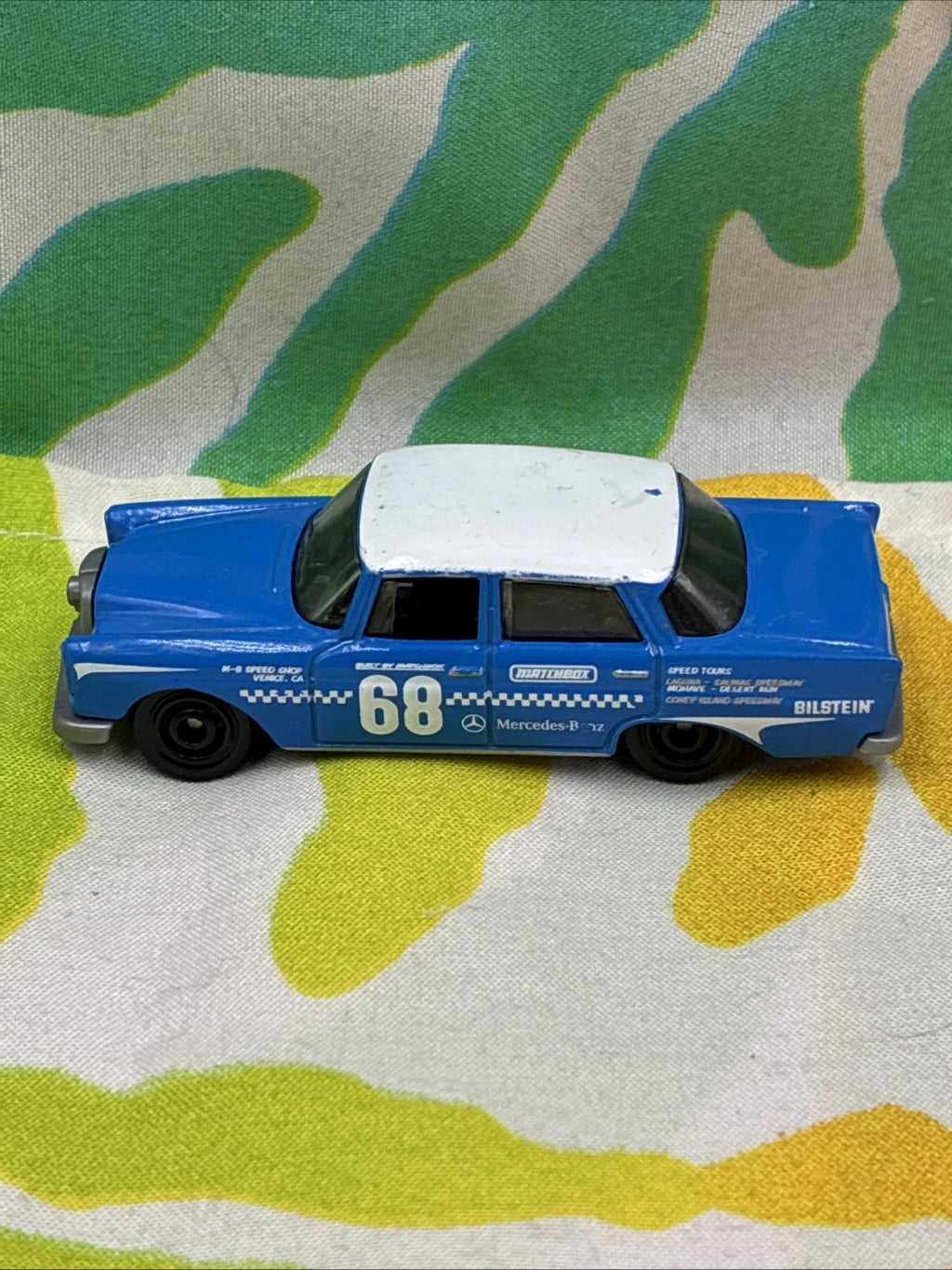 Matchbox Blue 1962 Mercedes-Benz 220 SE Diecast Car Loose 2019