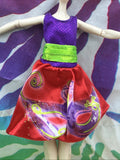 Disney Descendants Freddie Neon Lights Doll Clothes Dress Only