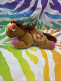 Vintage 1998 Lisa Frank Fantastic Beans 8” Rainbow Chaser Beanbag Plush