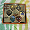 Harley Davidson 6 Pack Dart Wings New Old Stock Eagle Flames