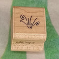 JRL Design Grass Rubber Stamp Wood