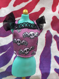 Disney ILY 4Ever Jack & Sally Doll Clothes Purple Flying Skull Blouse Top Only
