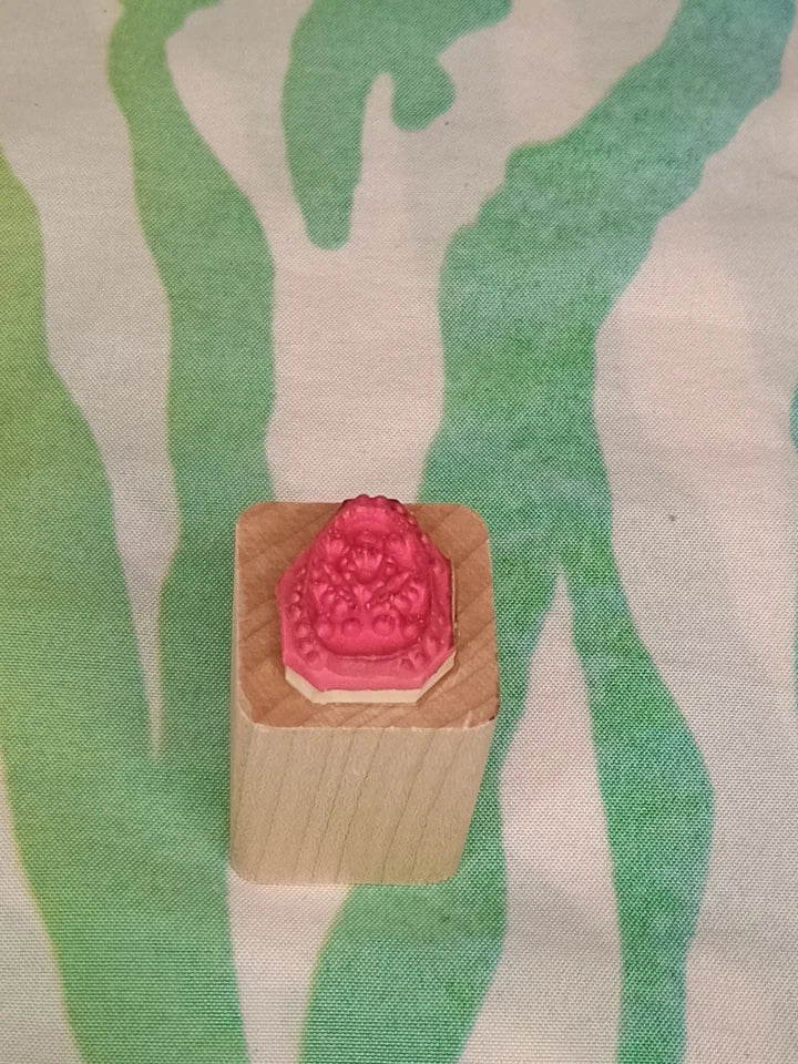 Close To My Heart Tulip Easter Egg Rubber Stamp Wood
