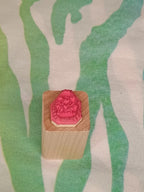 Close To My Heart Tulip Easter Egg Rubber Stamp Wood