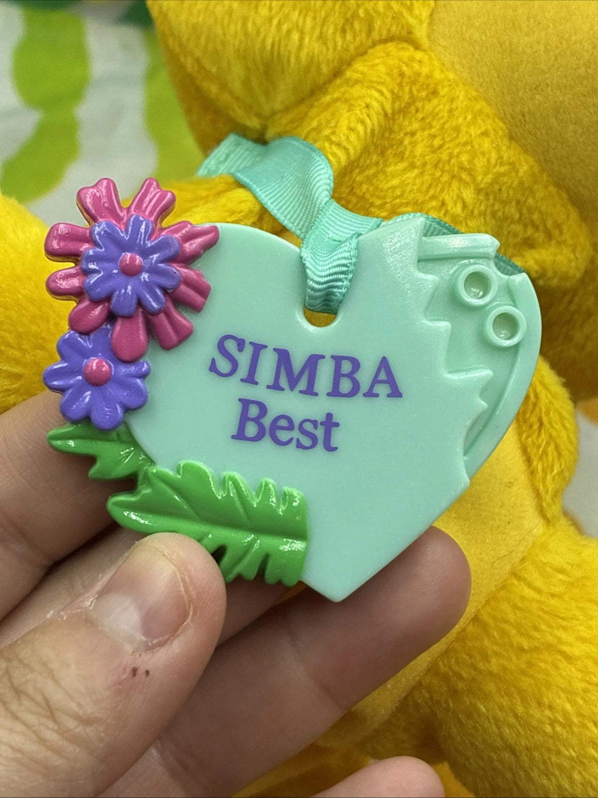 Disney Lion King Sweetheart Simba & Nala Kissing Plush Set W/ Necklaces 2002