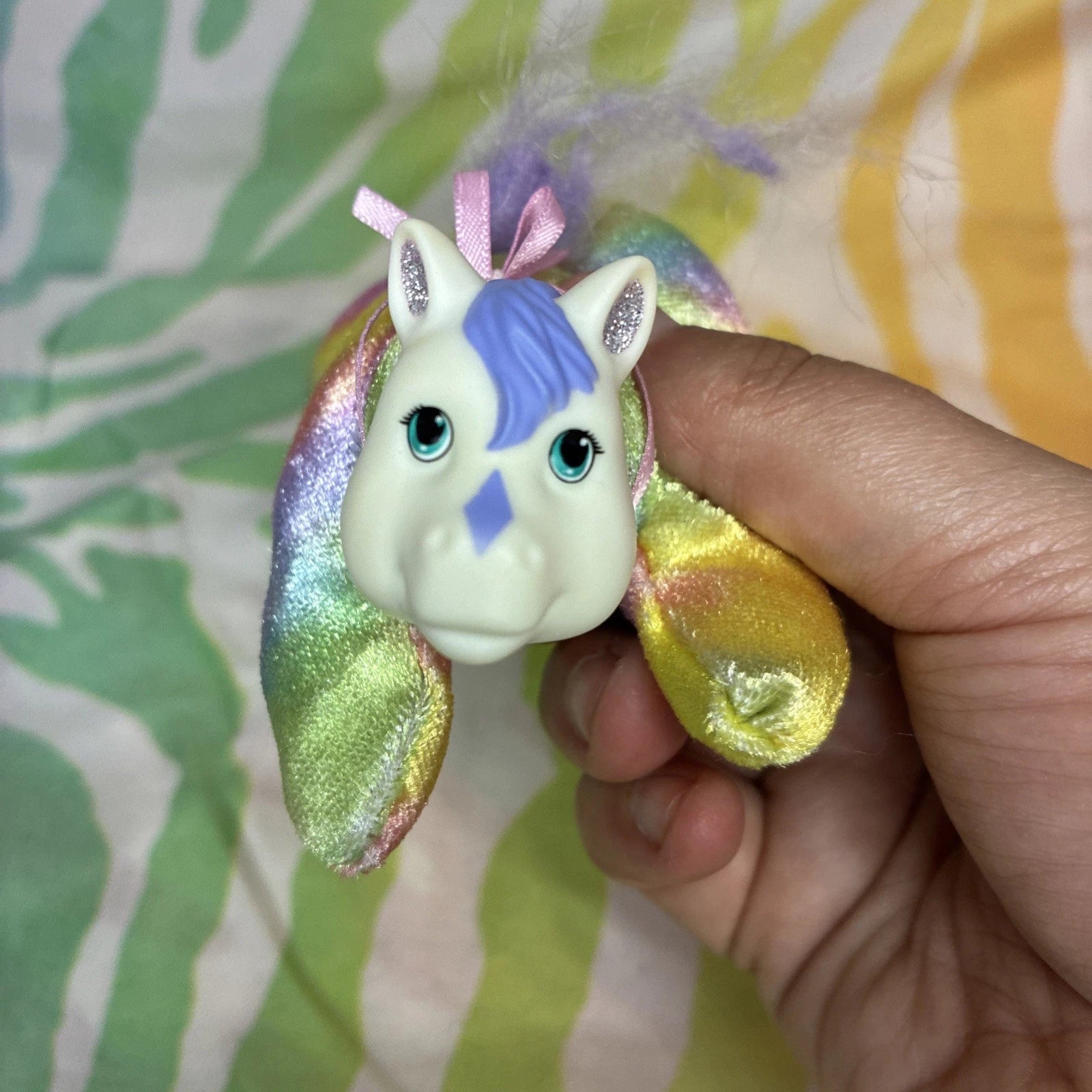 Unicorn Baby Surprise Skyla Mother W/ 2 Babies Pastel Tie Dye Plush