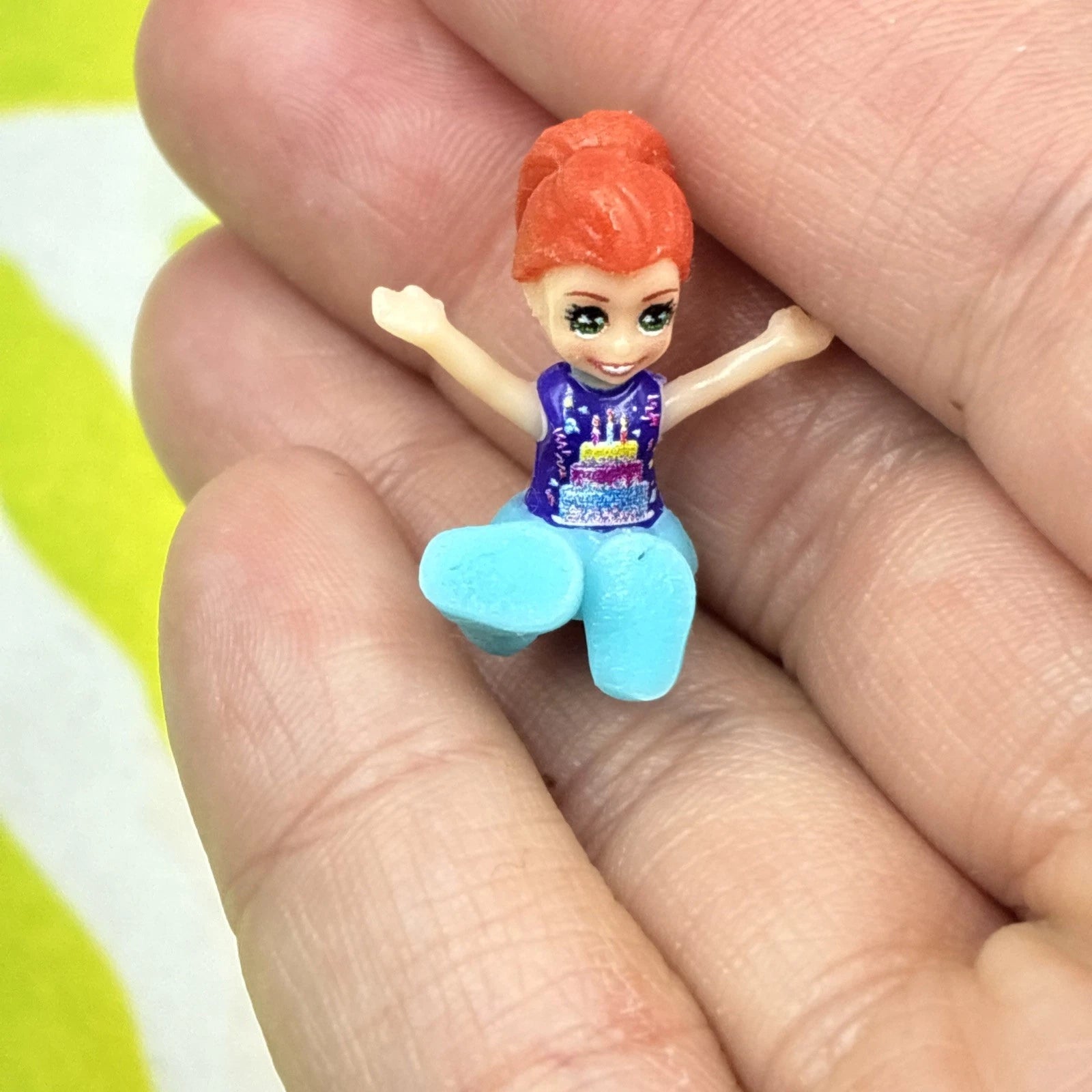 Polly Pocket Birthday Cake Bash Compact W/ Dolls Flaws 2018