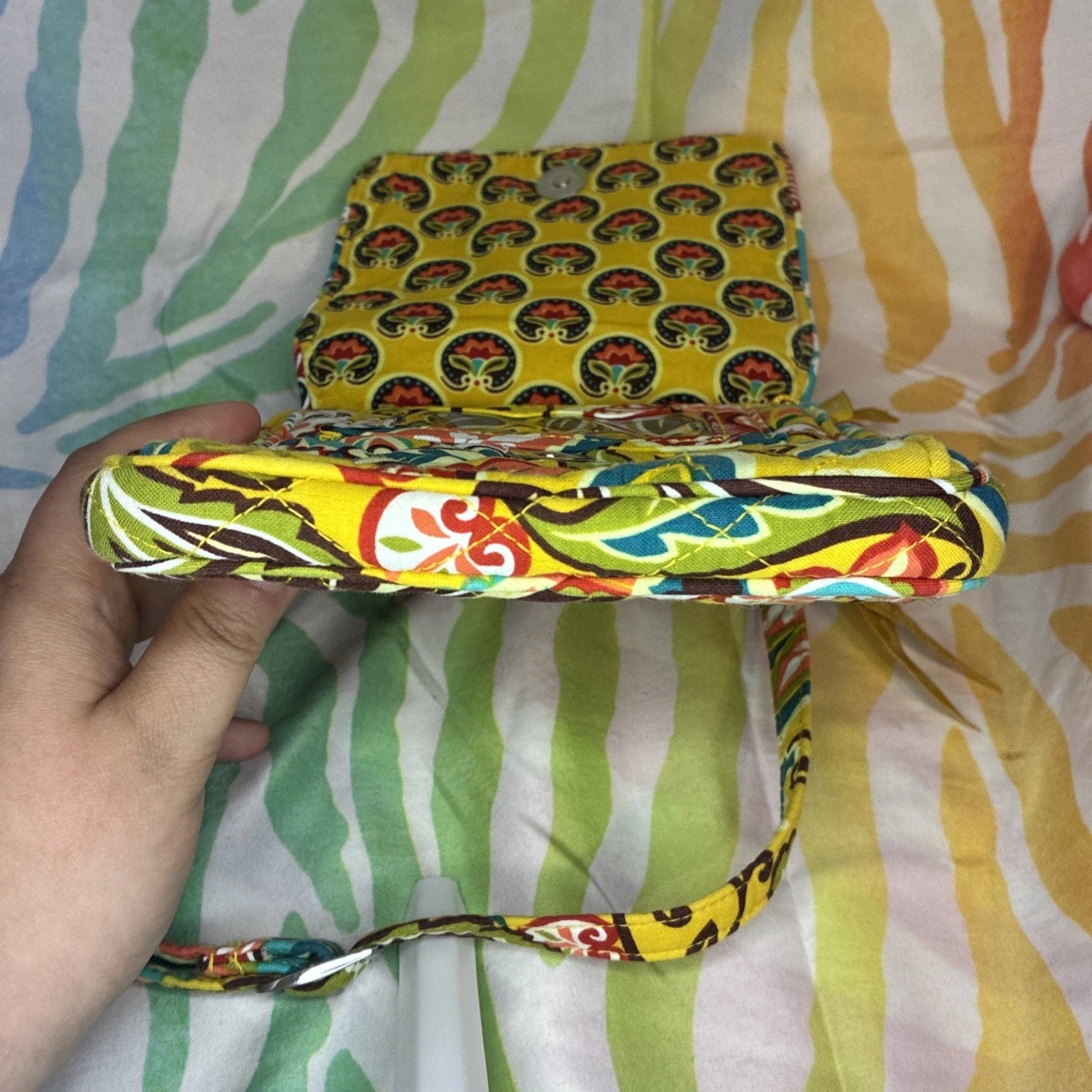 Vera Bradley Floral Paisley Provencal Mini Hipster Crossbody Bag