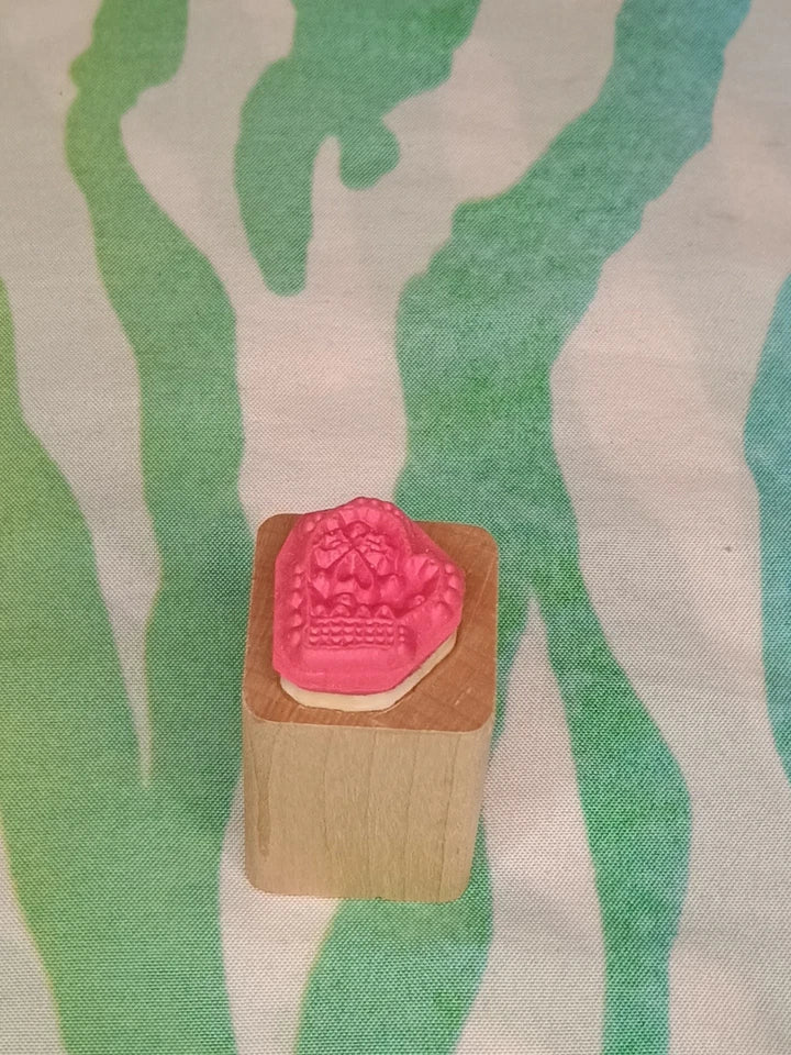 JRL Design Winter Mitten Rubber Stamp Wood