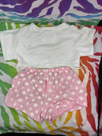 Build A Bear Clothes Glow In The Dark Pink Paw Sleeping Pjs