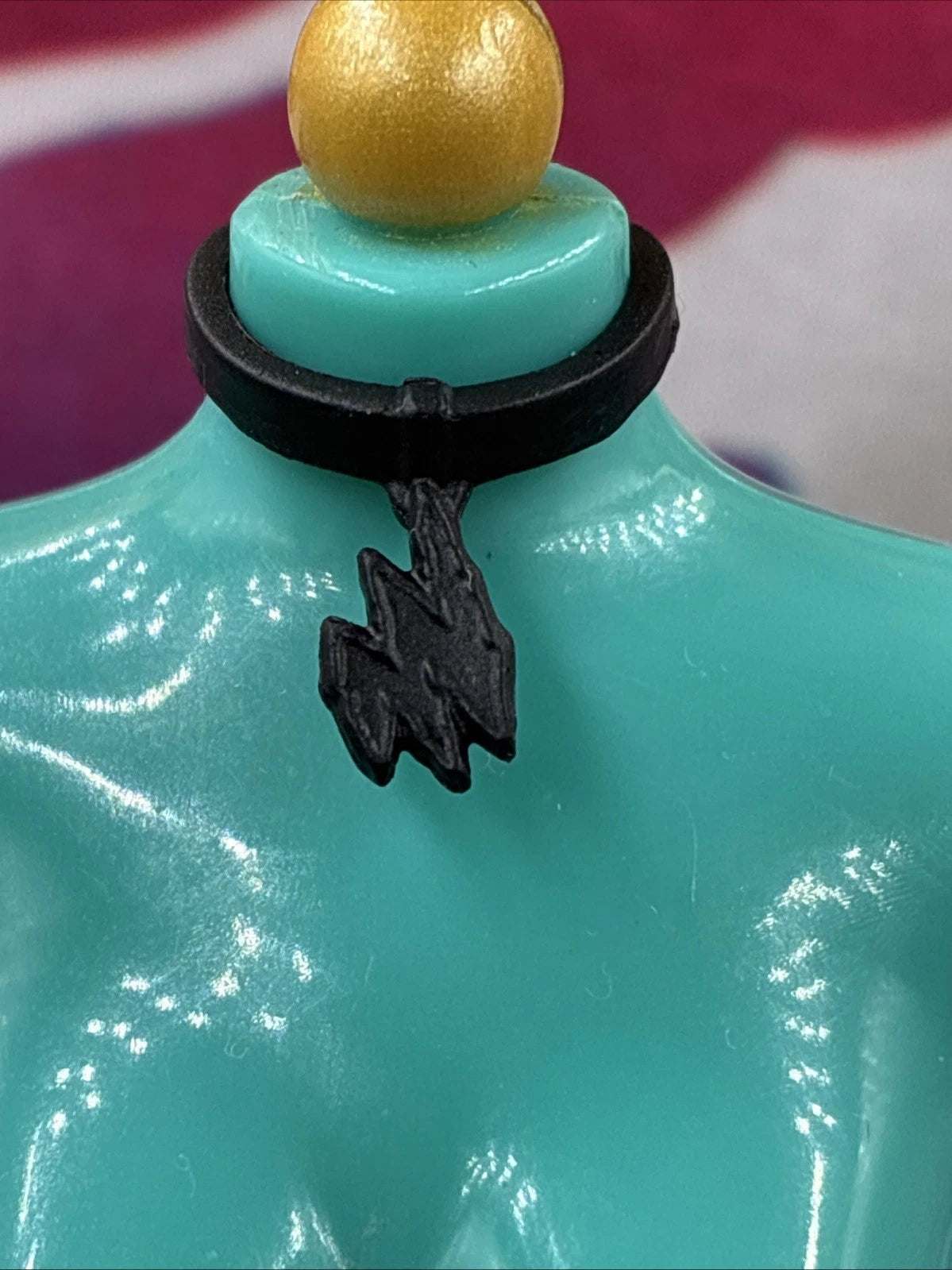 Monster High G3 Toralei Stripe Core Doll Jewelry Black Choker Necklace Only