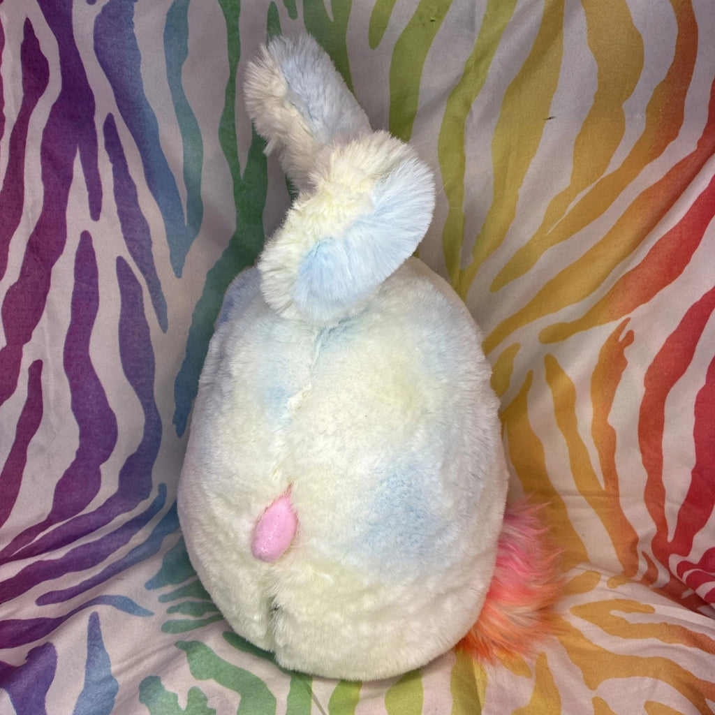 FAO Schwarz Chibi Pals Pastel Tie Dye Bunny Stuffed Animal Plush