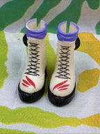 Monster High G3 Toralei Stripe Core Doll Shoes White Boots W/ Yarn Only