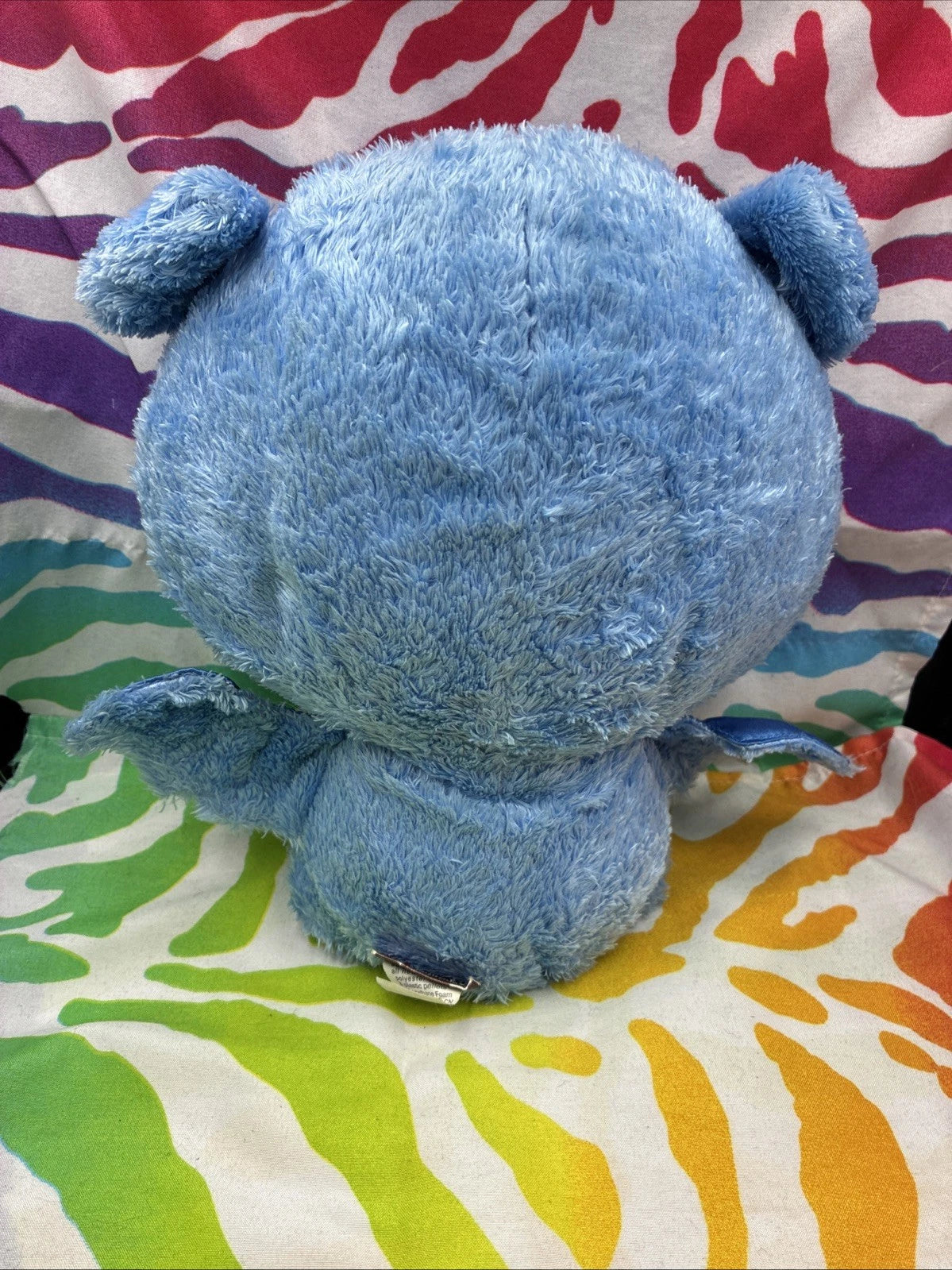 Skelanimals Diego The Bat Light Blue Glow In The Dark Plush Rare HTF