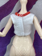 Monster High G3 Toralei Stripe Core Doll Clothes White Cat Face Crop Top Only