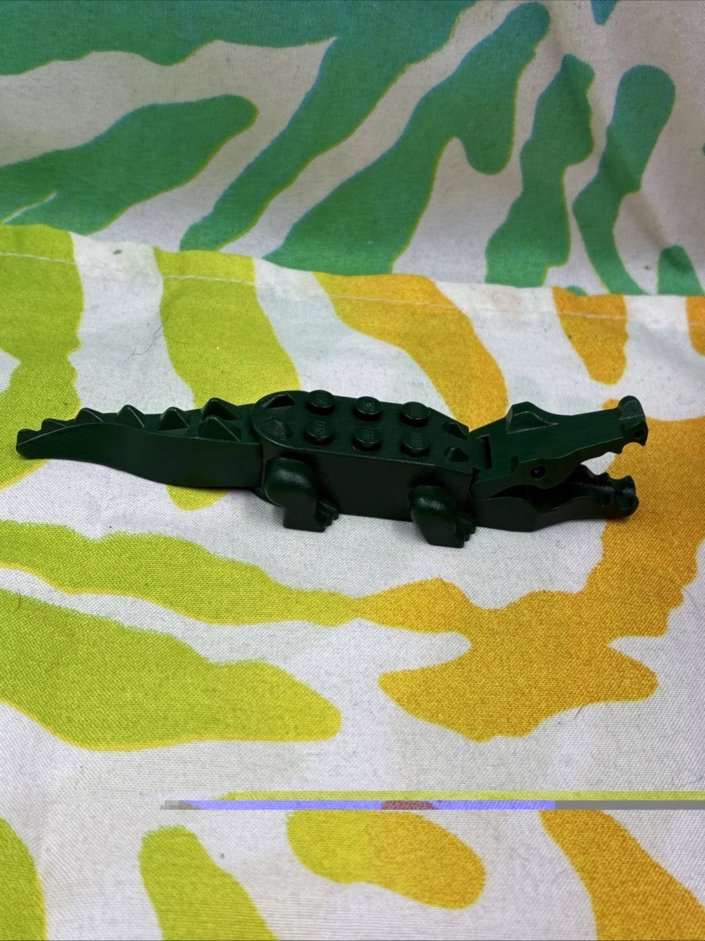 Lego Animal Dark Green Alligator Crocodile 8 Teeth 6026c01