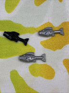 Lego Water Animal Set Of 3 Fish Black Flat Silver 64648