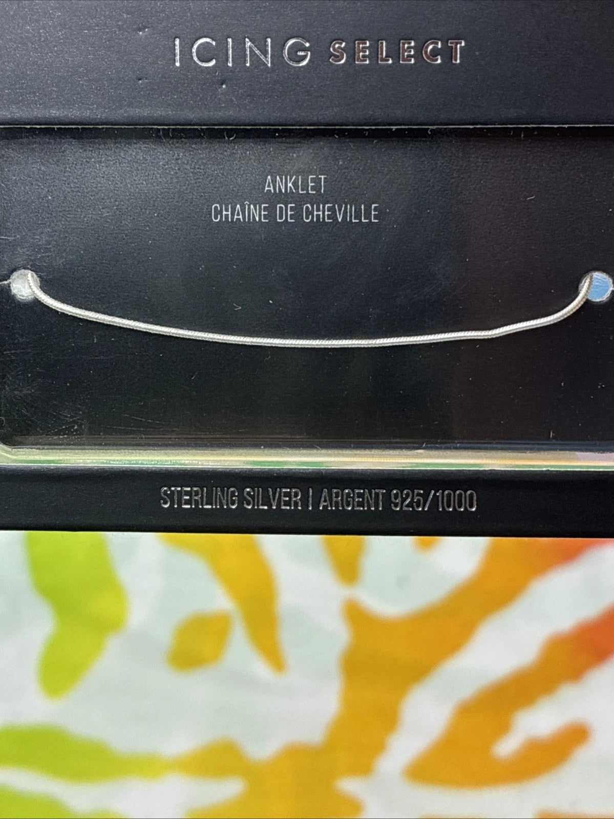 Icing Select Sterling Silver Snake Chain Anklet NIB