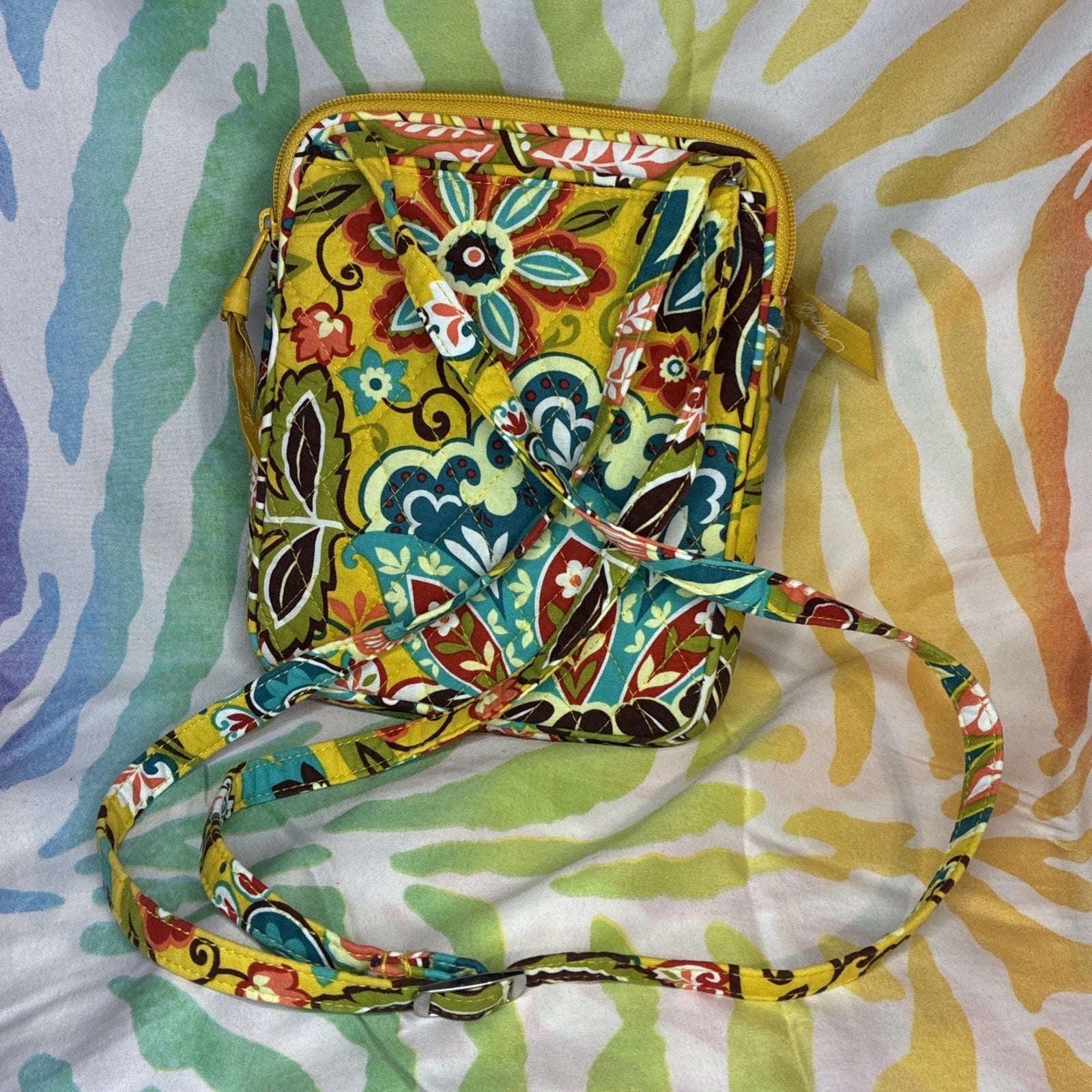 Vera Bradley Floral Paisley Provencal Mini Hipster Crossbody Bag