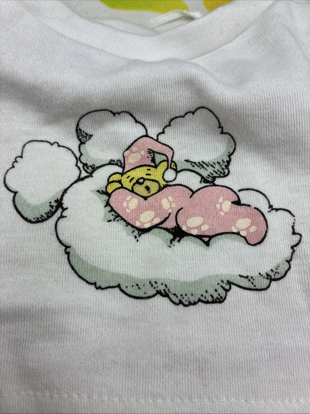 Build A Bear Clothes Glow In The Dark Pink Paw Sleeping Pjs