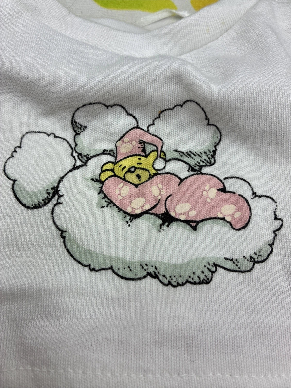Build A Bear Clothes Glow In The Dark Pink Paw Sleeping Pjs