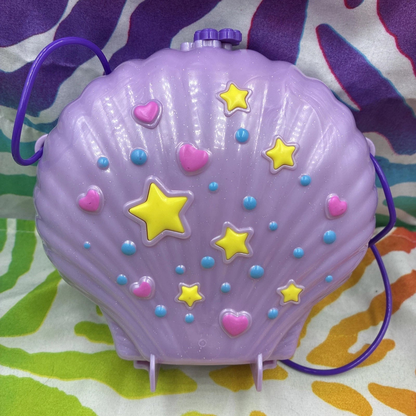Polly Pocket Tiny Power Seashell Purse Sub & Dolls Flawed