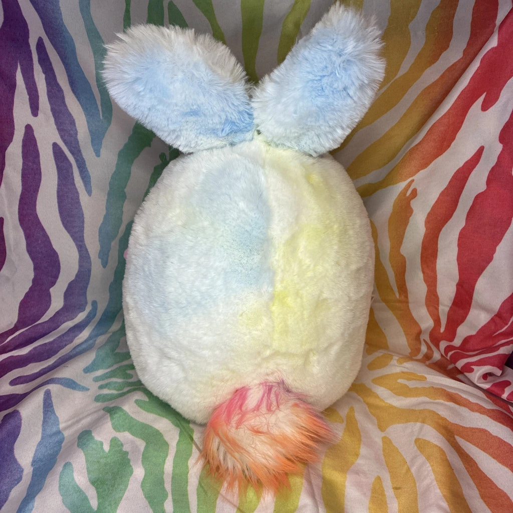 FAO Schwarz Chibi Pals Pastel Tie Dye Bunny Stuffed Animal Plush