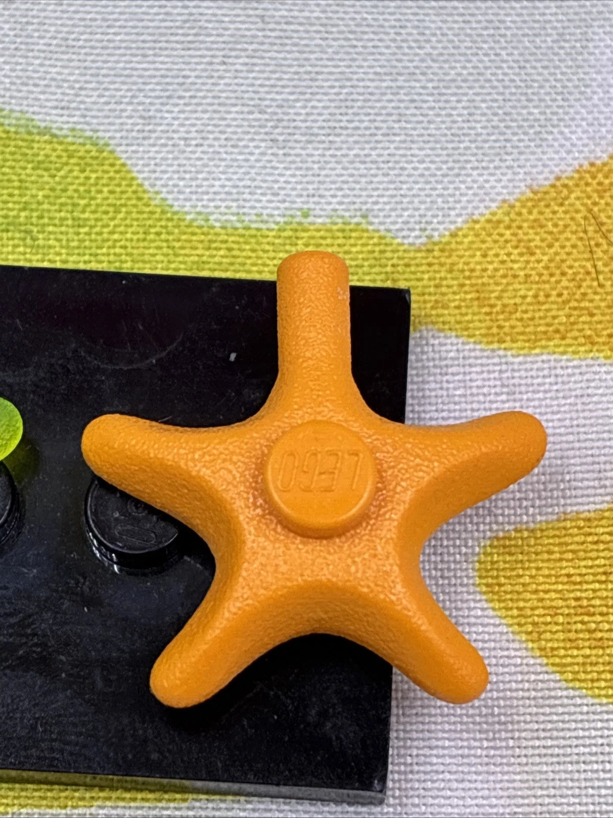 Lego Water Animal Set Of 2 Starfish Sea Star Medium Orange Trans-Neon Green X112