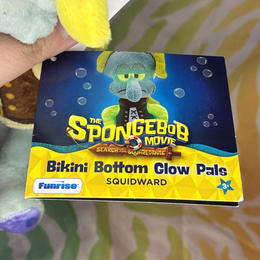 The SpongeBob Movie Bikini Bottom Glow Pals Squidward Plush NWT Glow In The Dark