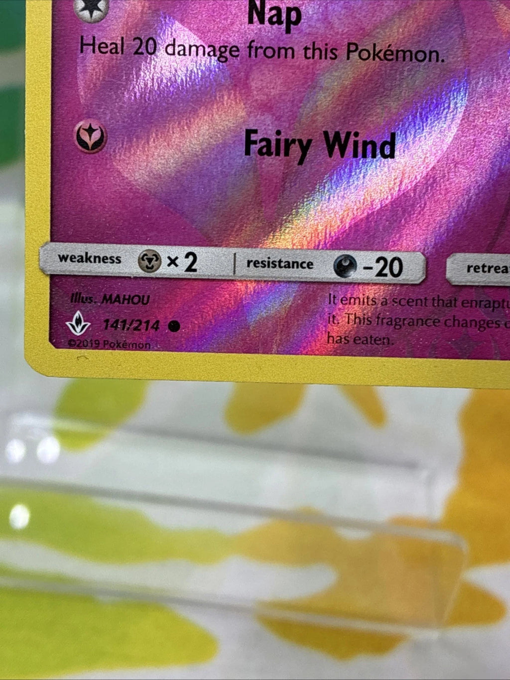 Pokémon Spritzee Reverse Holo 141/214 Unbroken Bonds Card