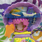 Polly Pocket Tiny Power Seashell Purse Sub & Dolls Flawed