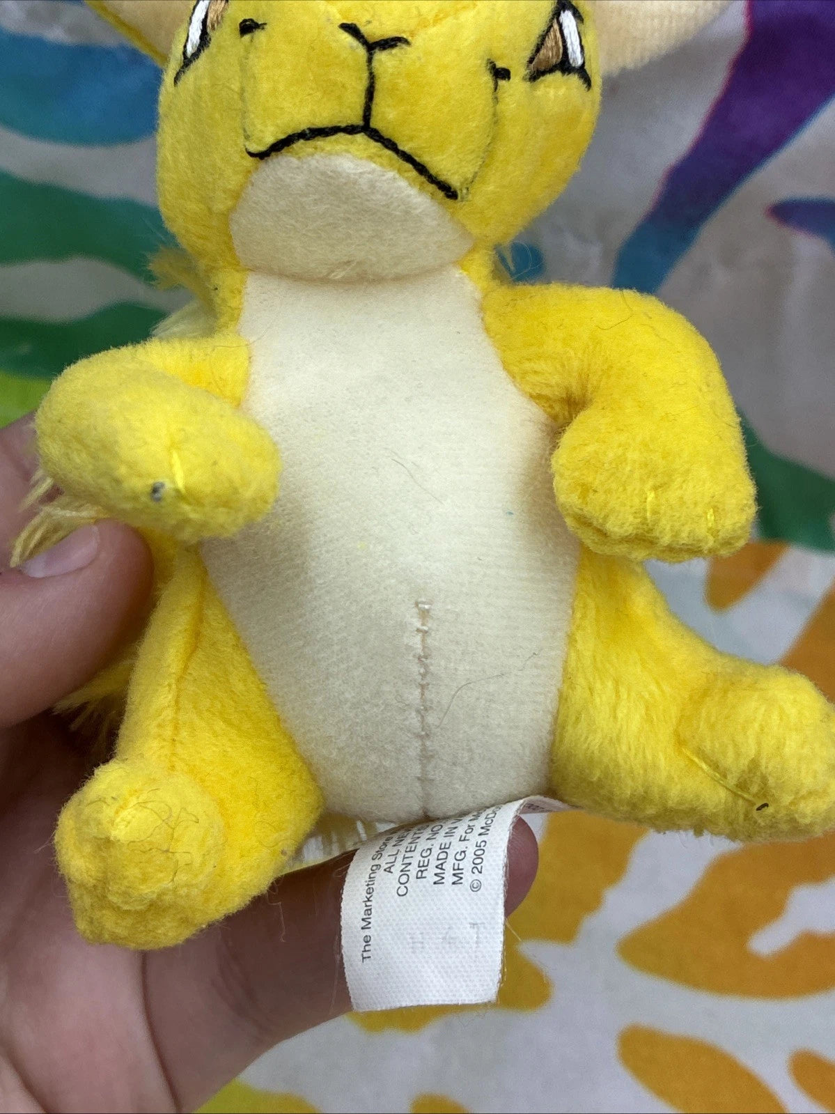 Neopets McDonald’s Yellow Kyrii Happy Meal 5” Plush Toy 2005