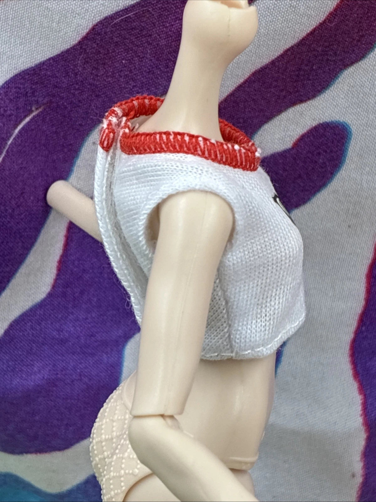 Monster High G3 Toralei Stripe Core Doll Clothes White Cat Face Crop Top Only