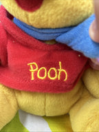 Disney Mattel Star Bean Winter Winnie The Pooh Beanbag 6” Plush