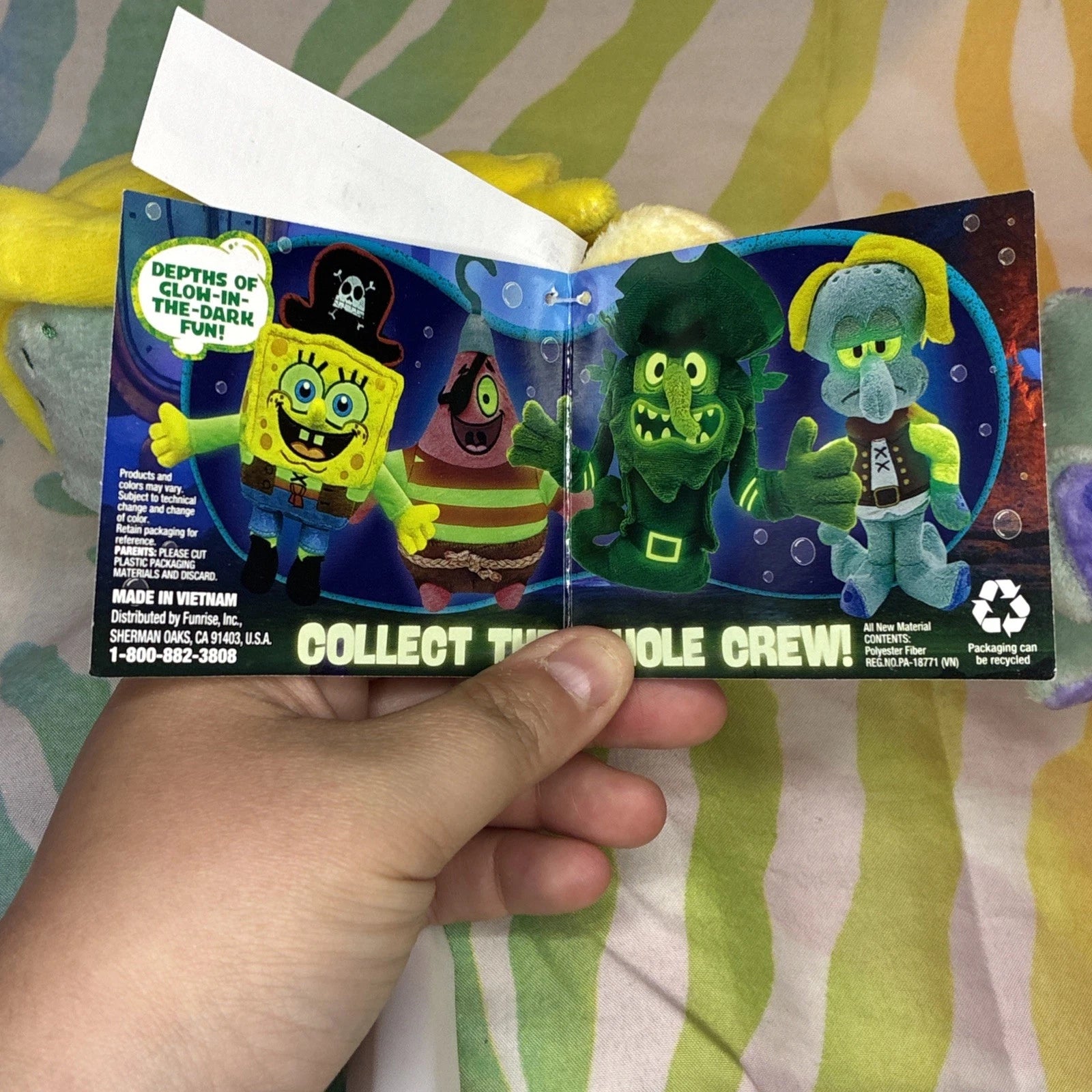 The SpongeBob Movie Bikini Bottom Glow Pals Squidward Plush NWT Glow In The Dark