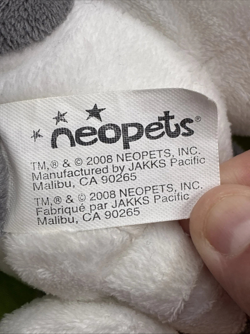 Neopets Series 3 2008 Robot Kacheek Plush No Code JAKKS Pacific