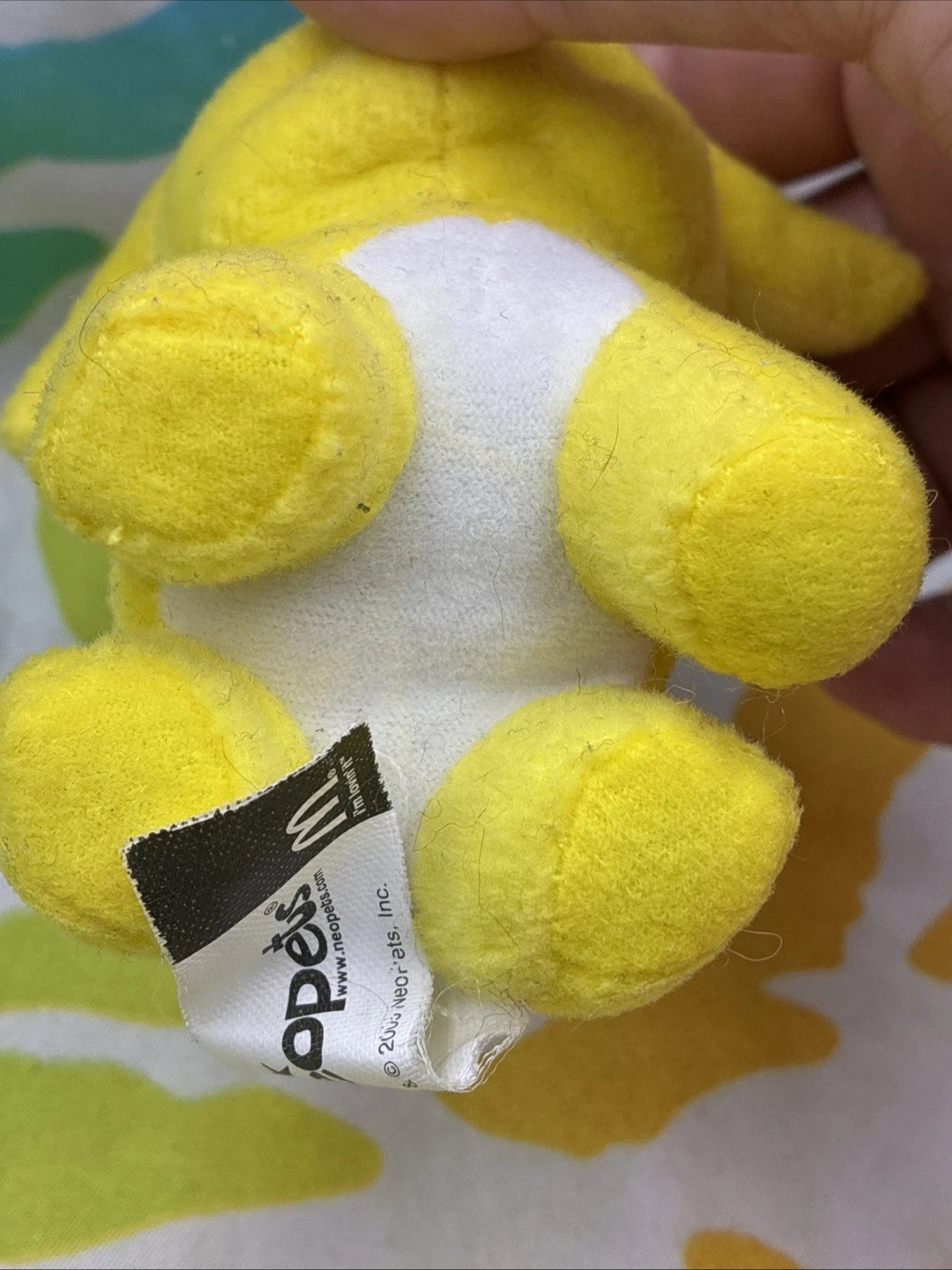 Neopets McDonald’s Yellow Poogle Happy Meal 5” Plush Toy 2005