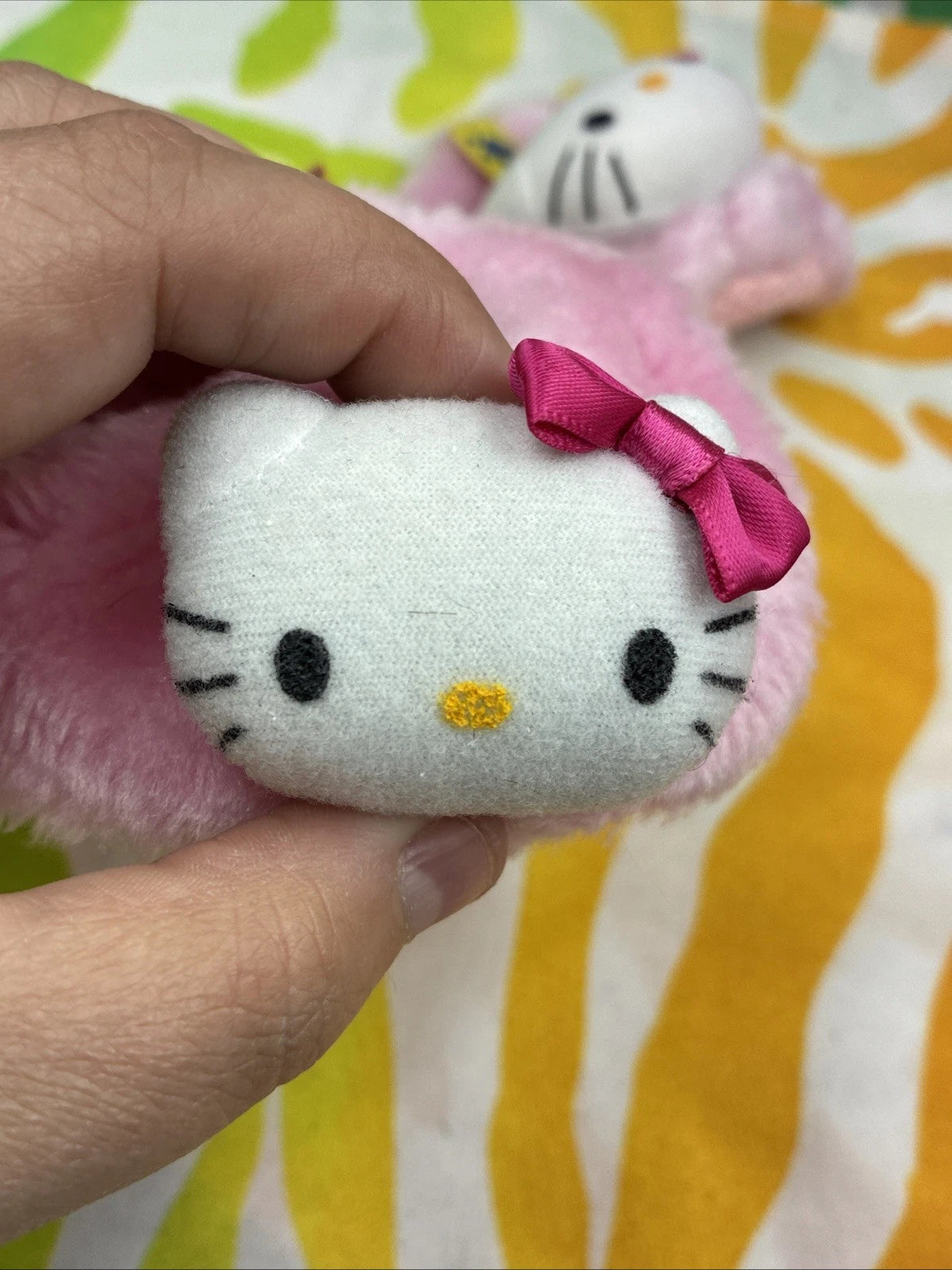 Build A Bear Shoes Hello Kitty Pink Fuzzy With Pink Bow Slippers