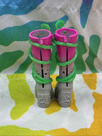 Monster High G3 Venus McFlytrap Core Doll Shoes Pink Grey Boots With Vines Only